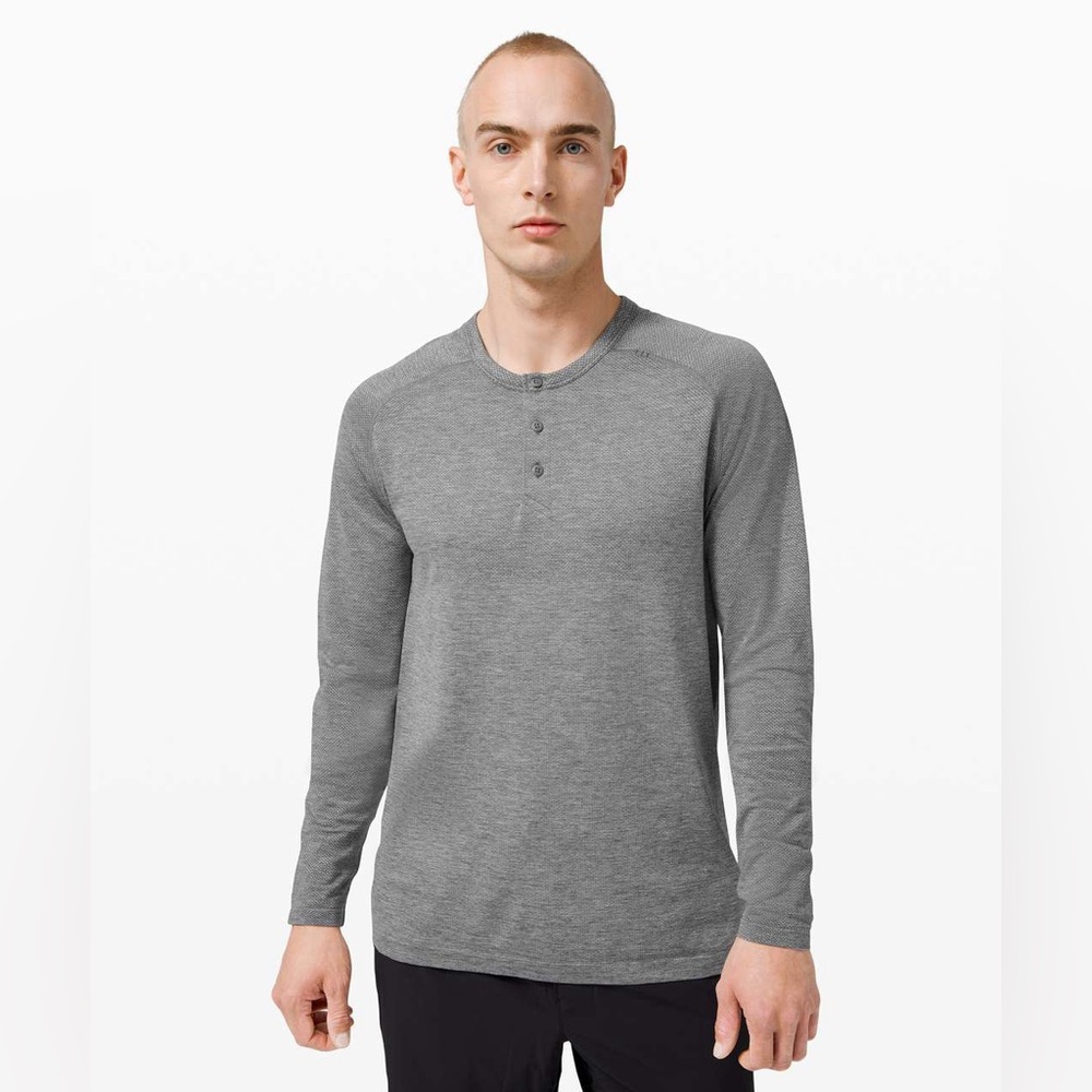 Lululemon Metal Vent Tech Long Sleeve Henley 2.0